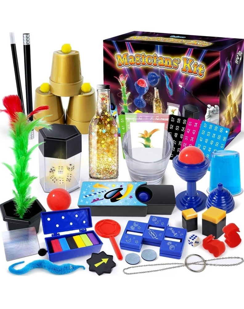 Magic Kit - 50 + Magic Tricks for Kids Magic Set with Step-By-Step Instructions