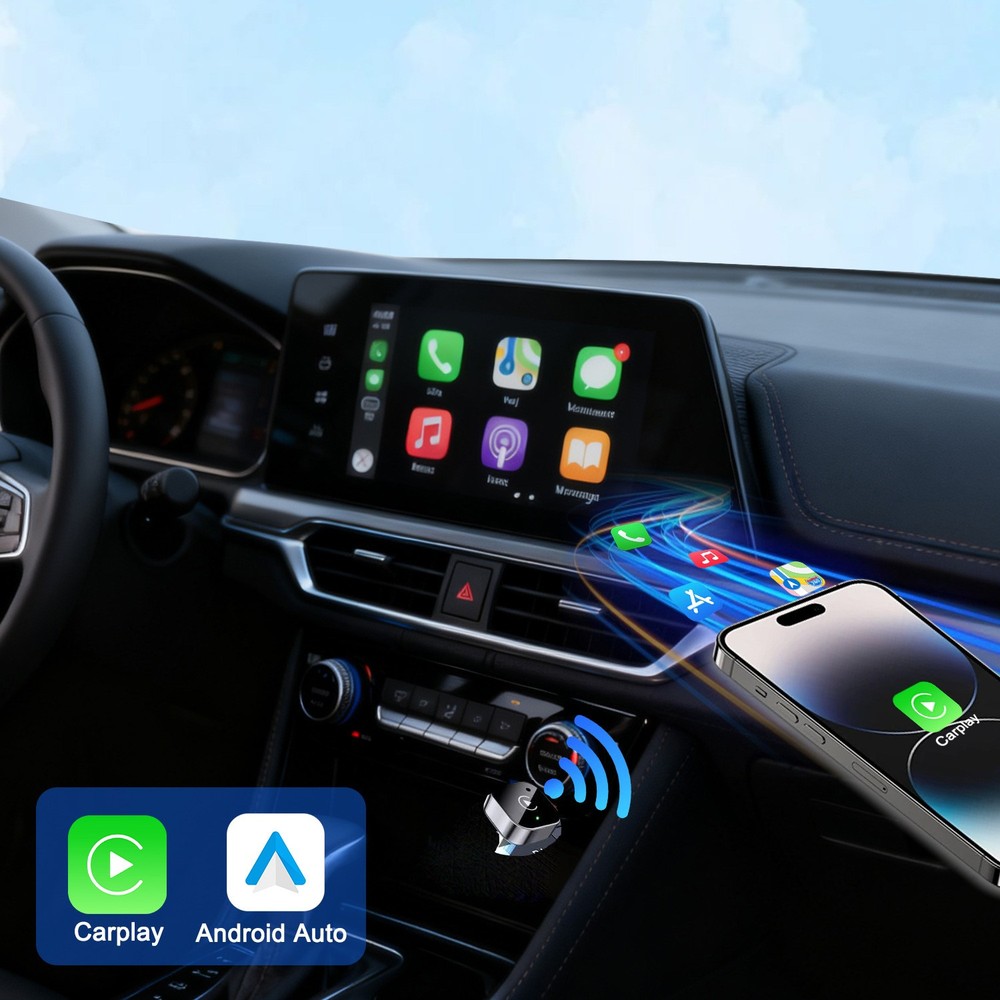 2026 Wireless CarPlay Adapter For iPhone Apple Wireless Dongle Plug ＆ Play
