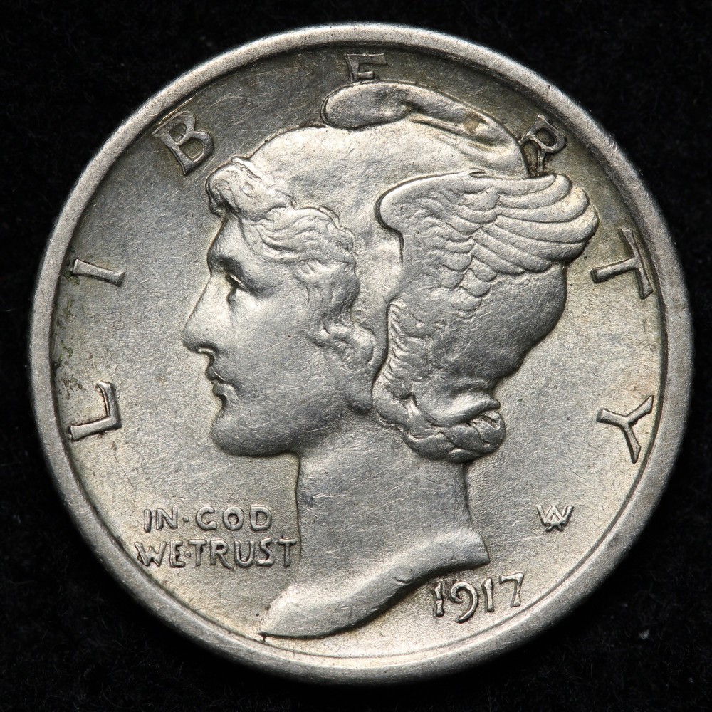 1917 Mercury Silver Dime UNC *UNCIRCULATED* MS E313 AZCB