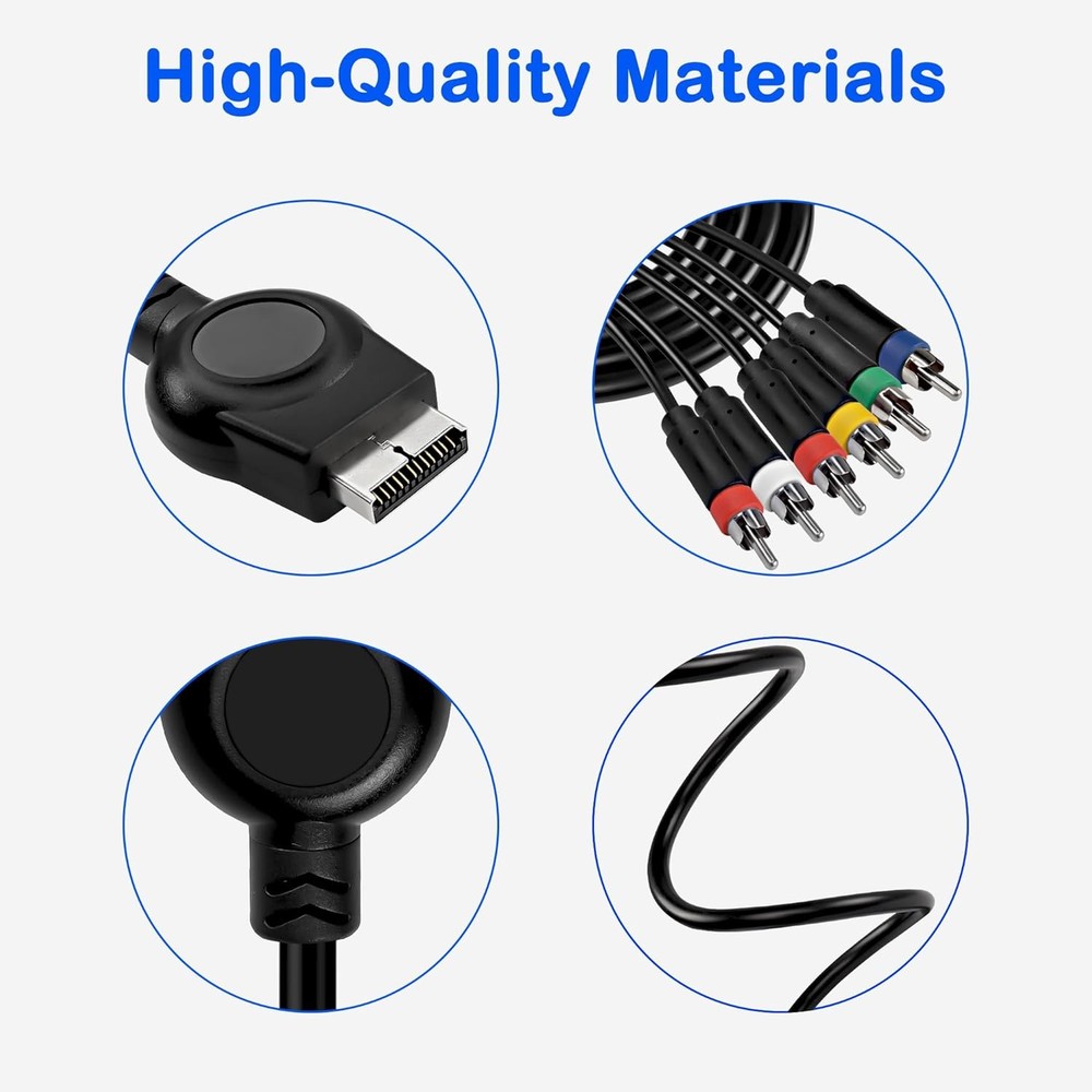 MEIRIYFA PS3 PS2 Component AV Cable,HD Audio Video Cable 5RCA YPbPr...