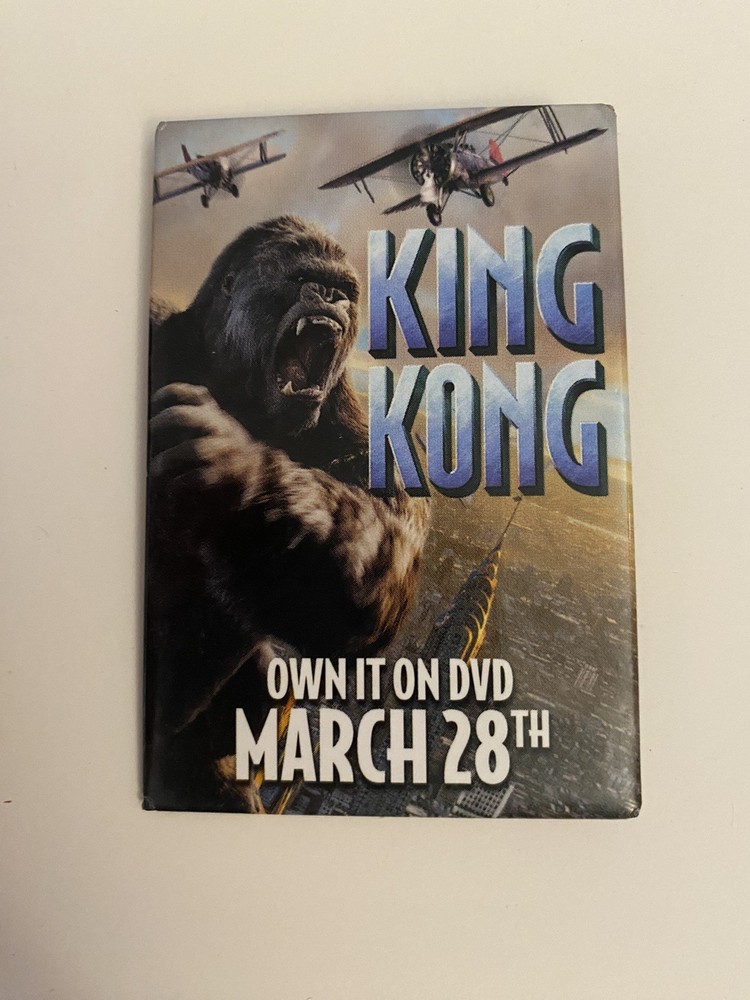 King Kong DVD Pin Back Button P65