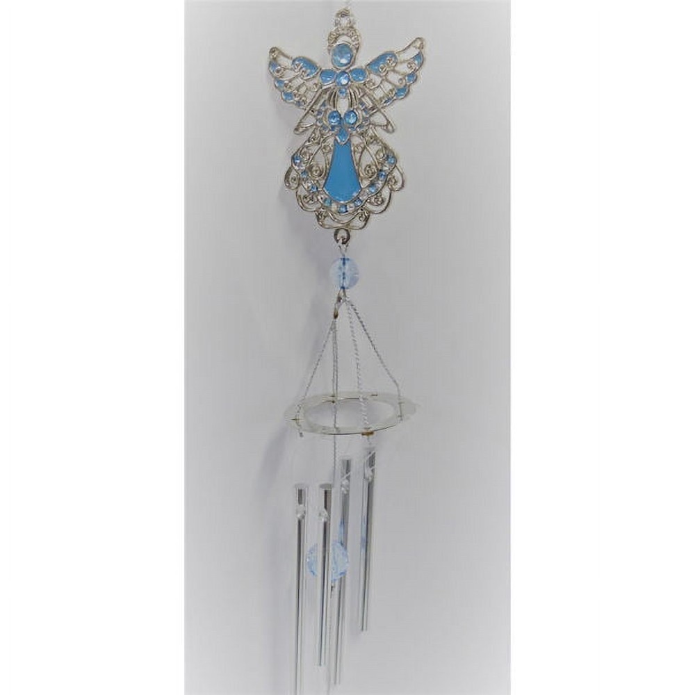 Birthstone Angel Wind Chime in December