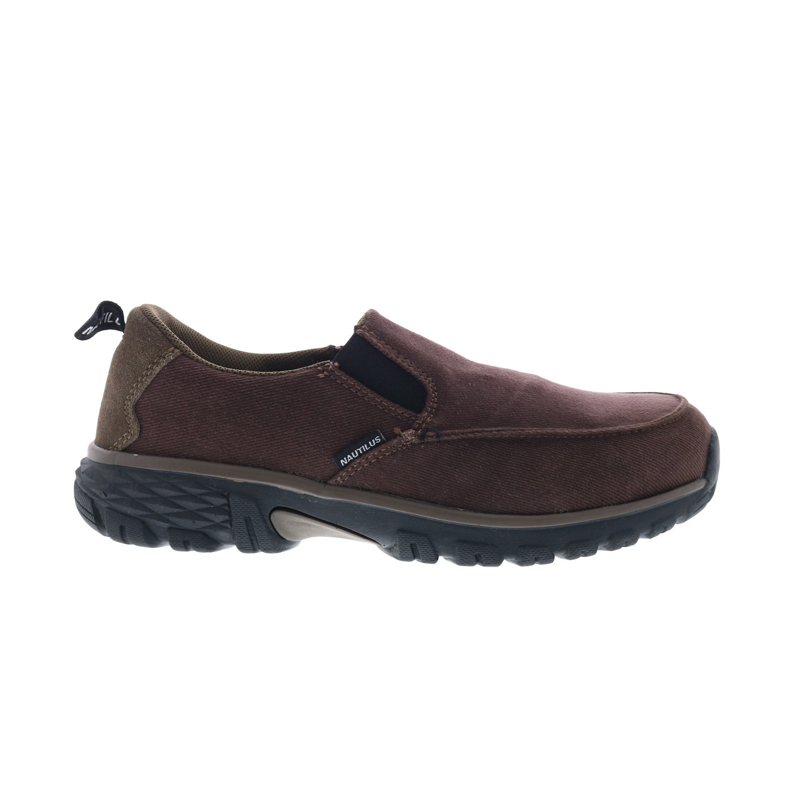 Nautilus Breeze Slip-On Alloy Toe Electrical Hazard Mens Brown Athletic Shoes