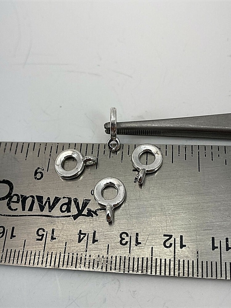 200 ~ Silver Bails Connectors for Charms/Pendants/Beads B79os