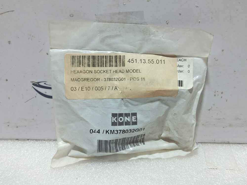 KONE 044/KM378032G01 Hexagon Socket Head Model MACREGOR