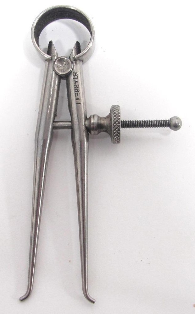 Tiny Starrett 2 3/4" Round Leg Inside Spring Divider Caliper Tool Small