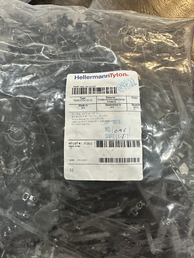 Lot 500 Qty- HellermannTyton 156-02450