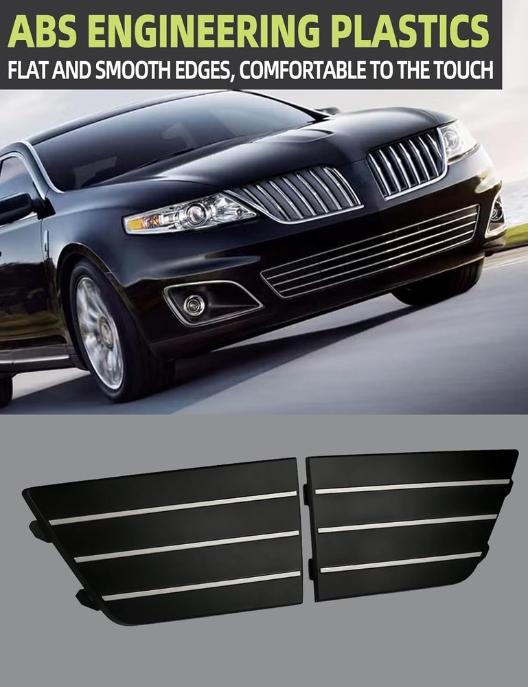 Front Lower Bumper Grill Grille Insert Cover Compatible with Lincoln MKS 2009-20