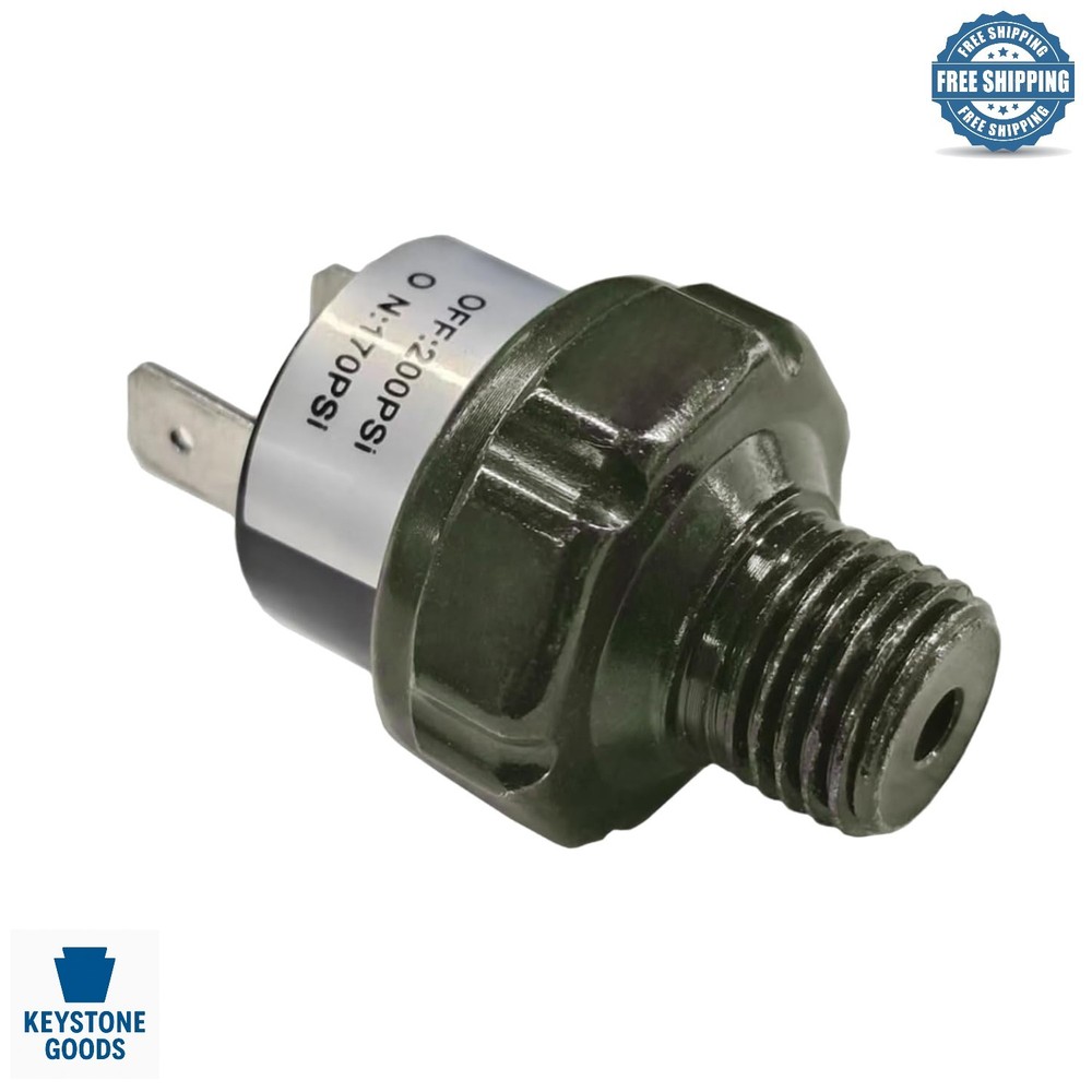 170-200 PSI Air Compressor Pressure Switch 12V/24V DC NPT Thread