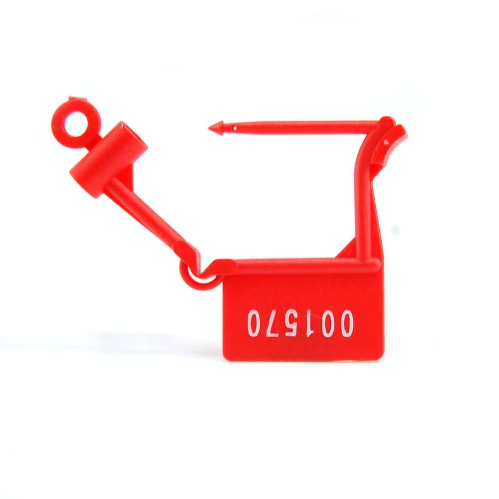 100Pcs Plastic Security Padlock Seals Numbered Tamper Proof Luggage Plastic Tags