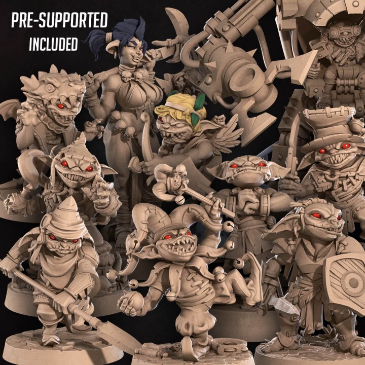 Bite the Bullet Fantasy Miniature Bundle Goblins 10 models