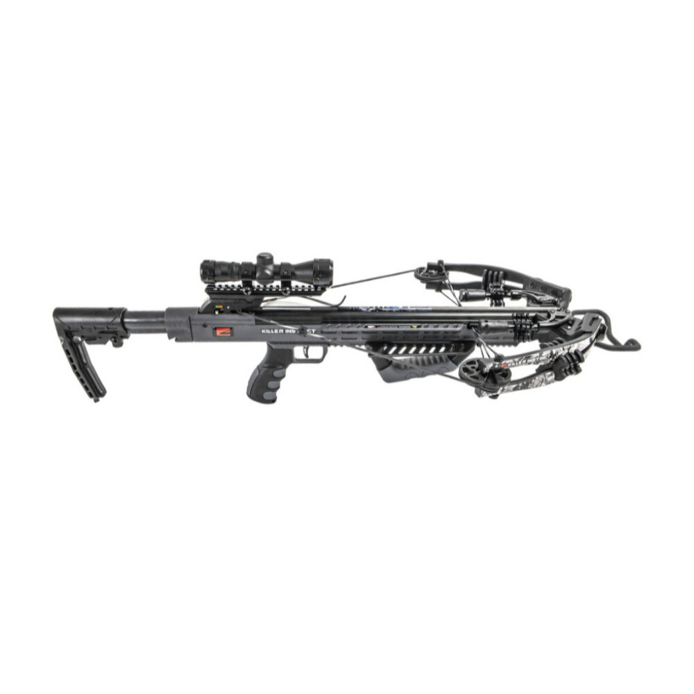 Killer Instinct Burner 415 FPS Crossbow Package (Gray Camo) Basic Bundle