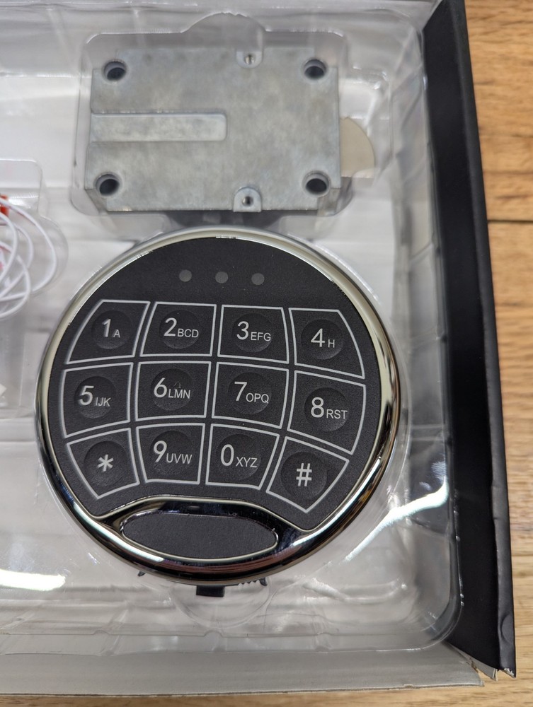 Ambition Electronic Safe Lock Replacement Swing Bolt Lock 2 Override Keys