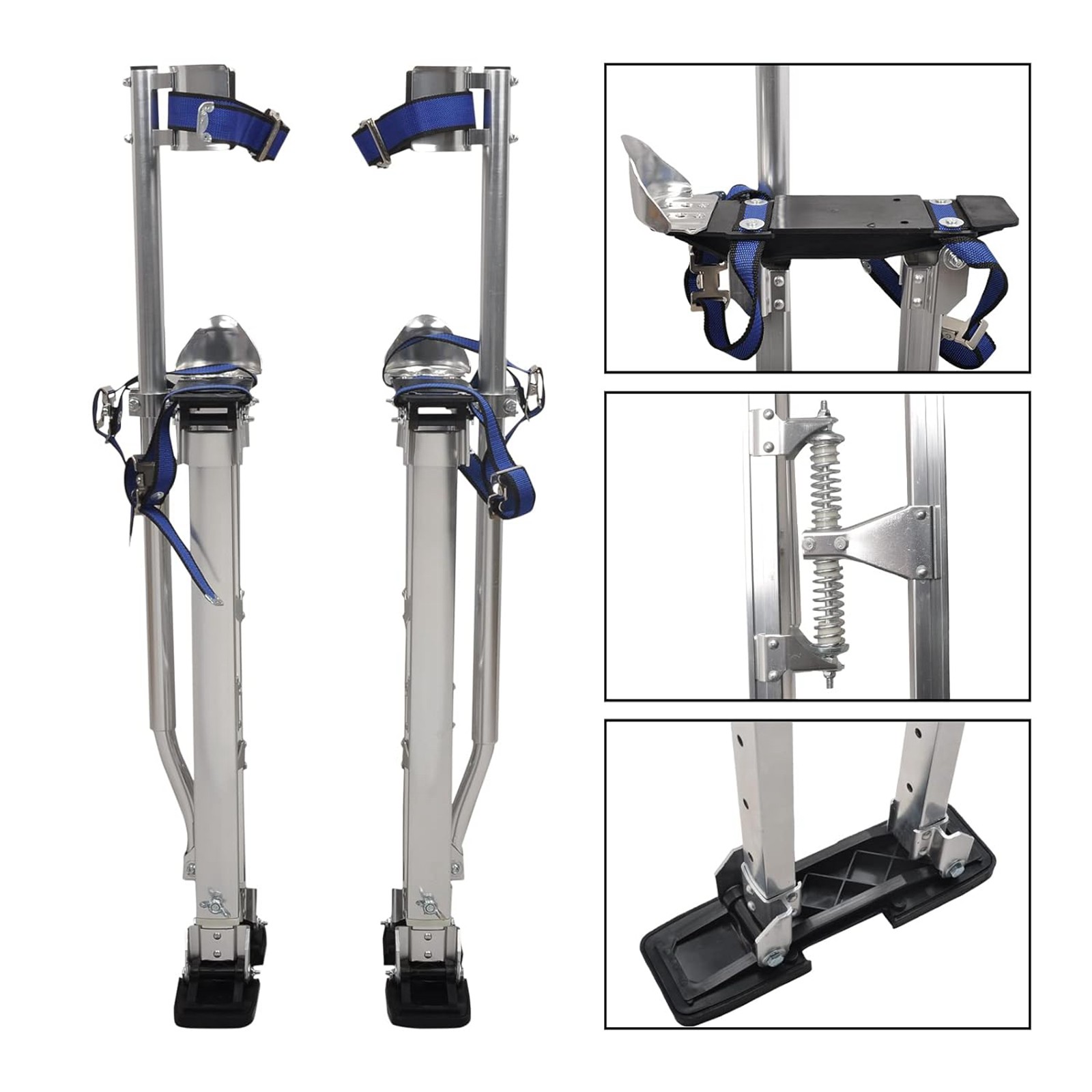 Drywall Stilts 24-40 Inch Aluminum Tool Stilt For Painting Painter Taping Silver