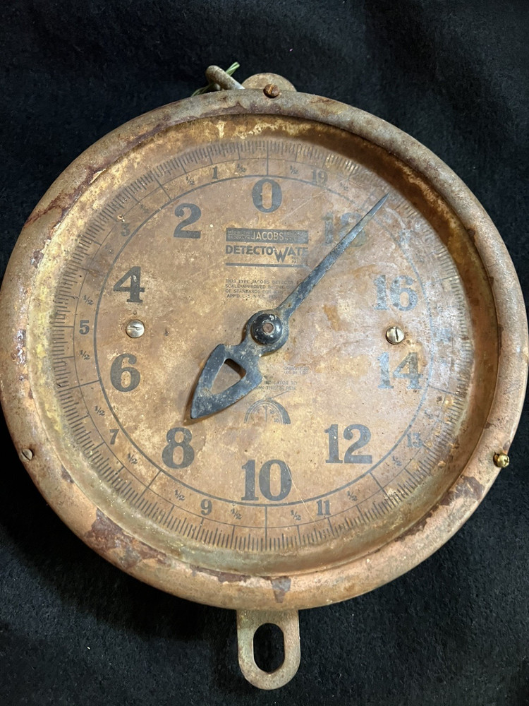 Antique rusty old hanging scale