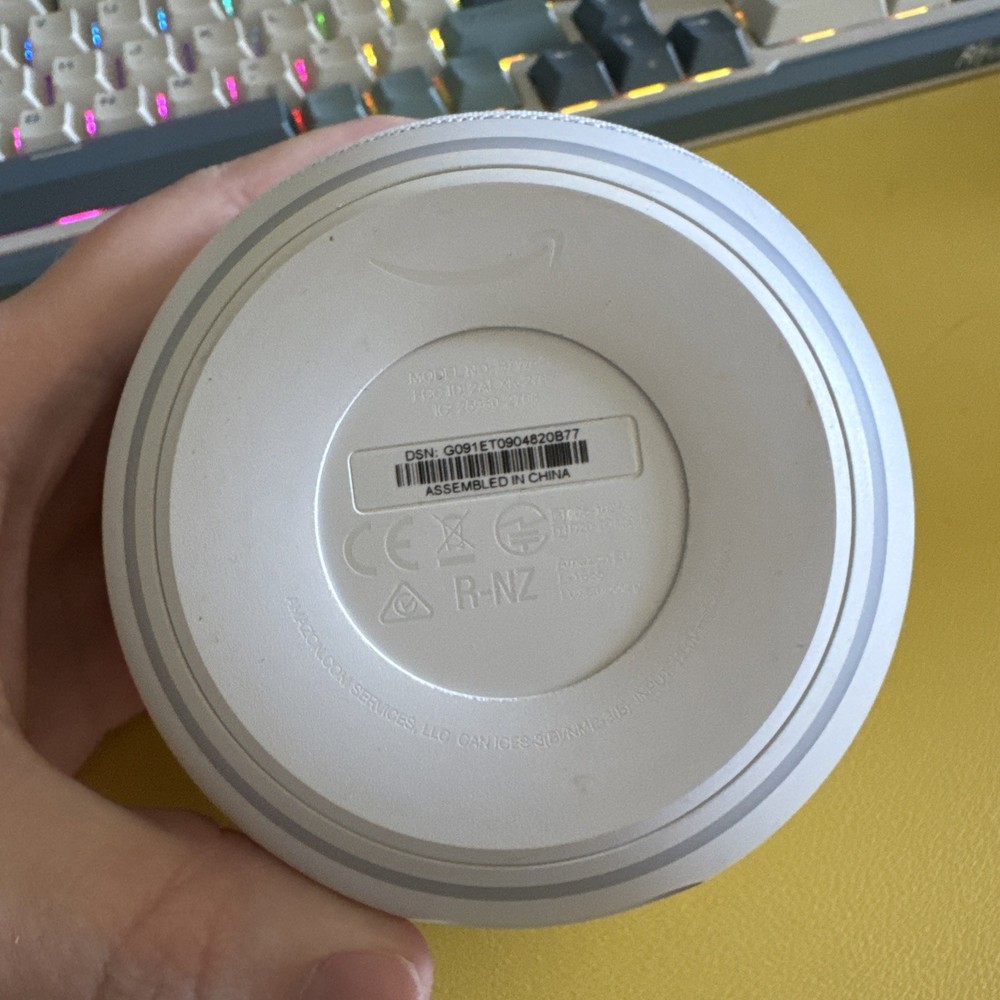 Amazon Echo Dot (4th Gen.) Smart Speaker - Glacier White - No Power Cord