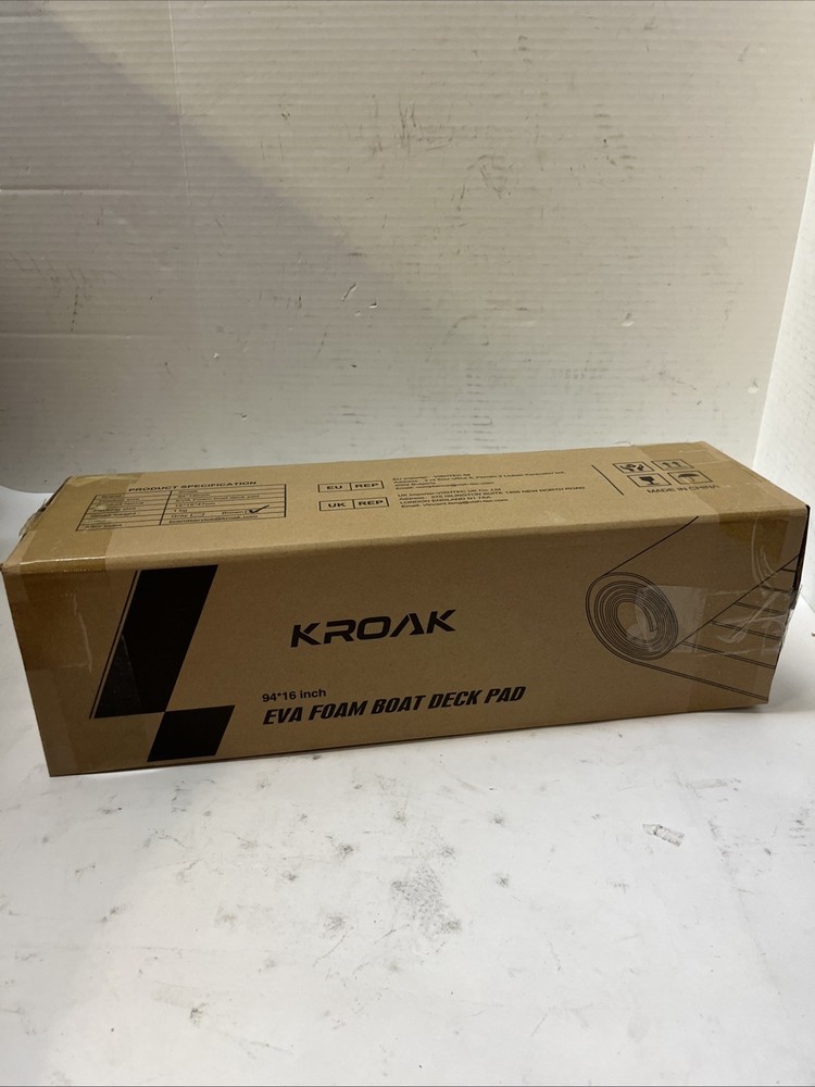 KROAK 94*16 Inch EVA FOAM BOAT DECK PAD BROWN
