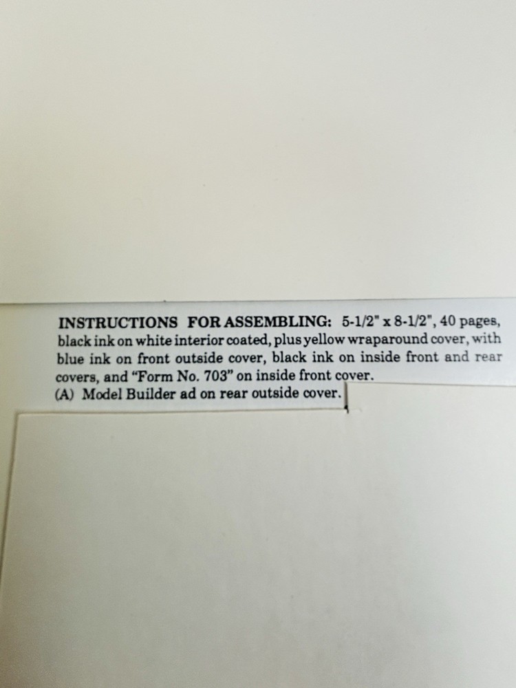Original Lionel 1948 INSTRUCTIONS FOR ASSEMBLING & OPERATING LIONEL TRAINS Book