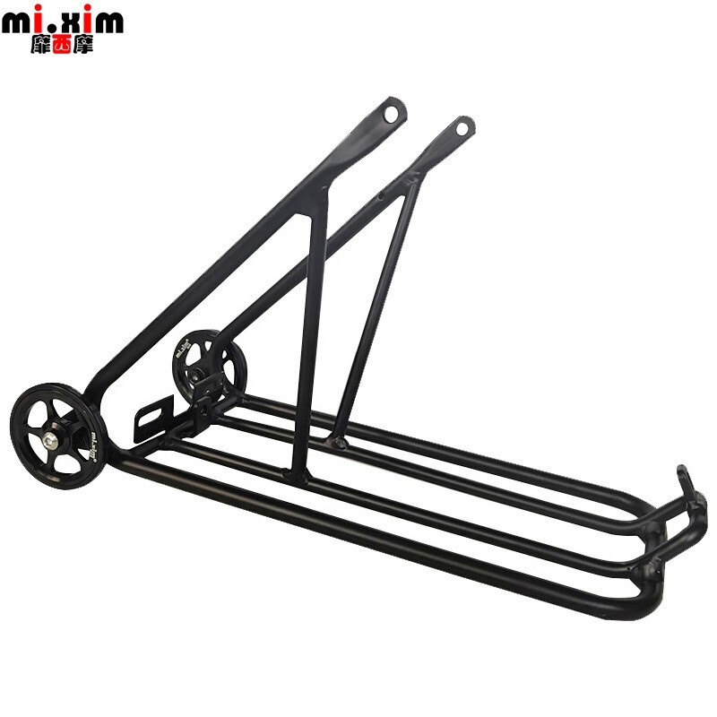 Bicycle Rear Shelf Rear Rack With Easywheels for Brompton 3SIXTY Folding Bikes