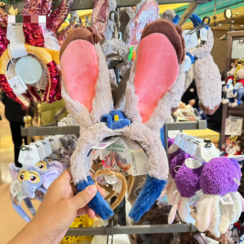 Authentic Disney Zootopia Judy Hopps Ear Headband Shanghai Disneyland 2023
