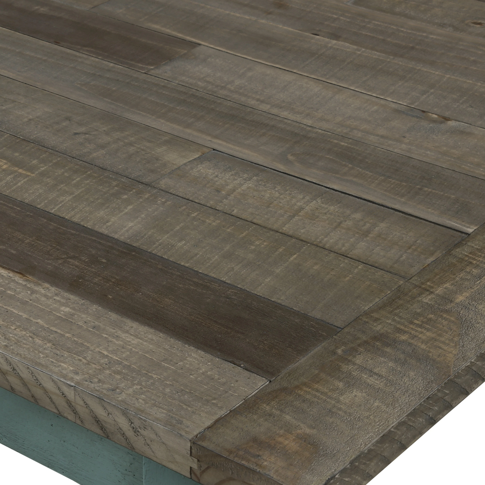 Prato Two-Tone Wood Upholstered Dining Bench