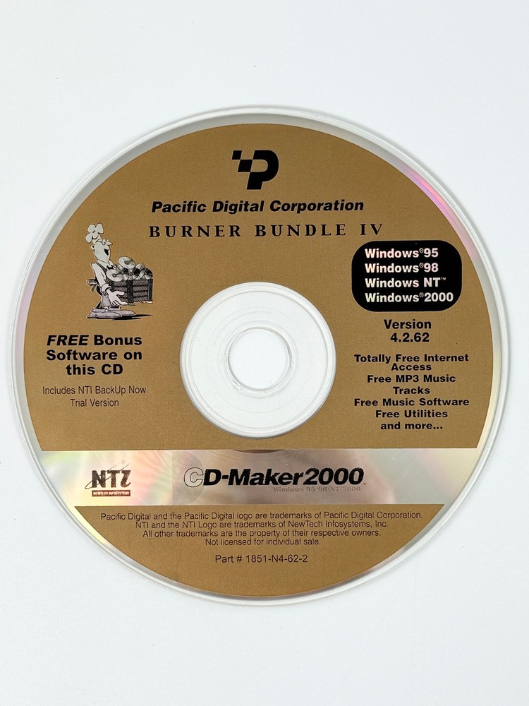 Burner Bundle IV Software | Windows 95, 98, NT, 2000 (SEE DESCRIPTION)