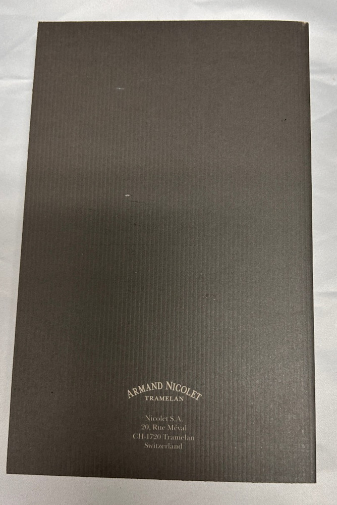 Armand Nicolet Operating Instructions Book