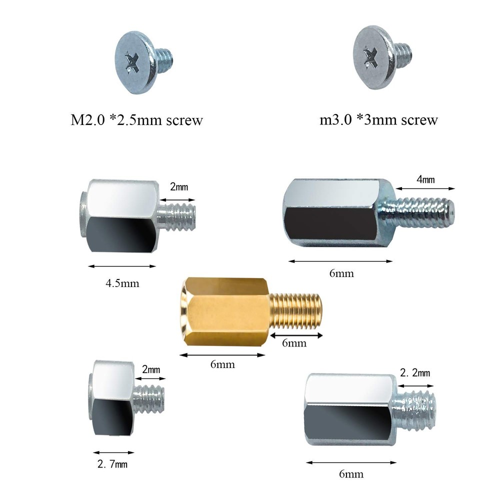 Universal M.2 SSD Mounting Screws Kit with Magnetic Tool - 30 Durable Pieces