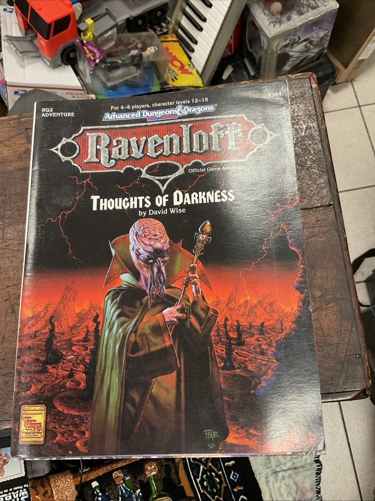 Advanced Dungeons & Dragons Ravenloft Thoughts of Darkness Module - W/map