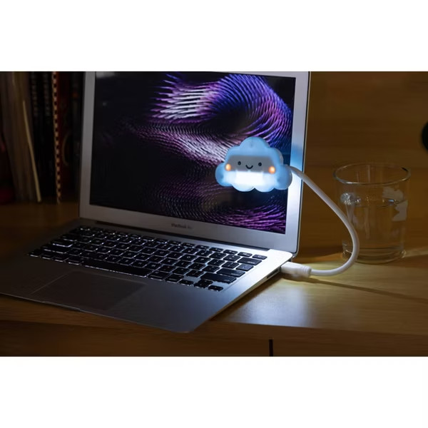 VIVITAR Usb Cloud LED Light Flexible Neck USB Plug Computers Reading Brand New