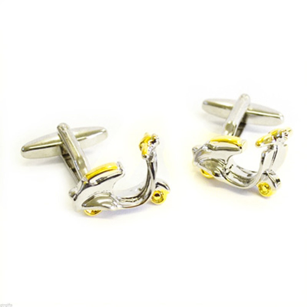 Two Tone Scooters Cufflinks  - X2SJ002