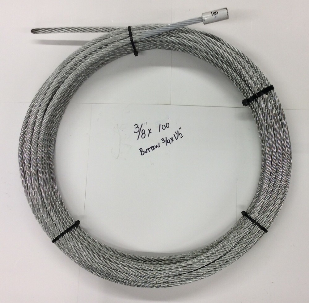 Water Service Line Slitter Puller Trenchless Pipe Replacement Cable 3/8”x100’