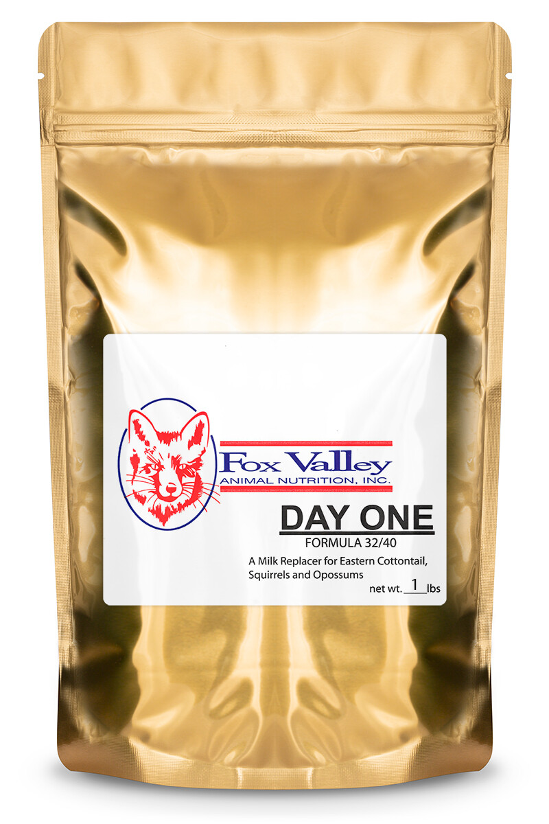 Fox Valley Day-One Formula 32/40 for Baby Squirrels, Opossums, and Rabbits
