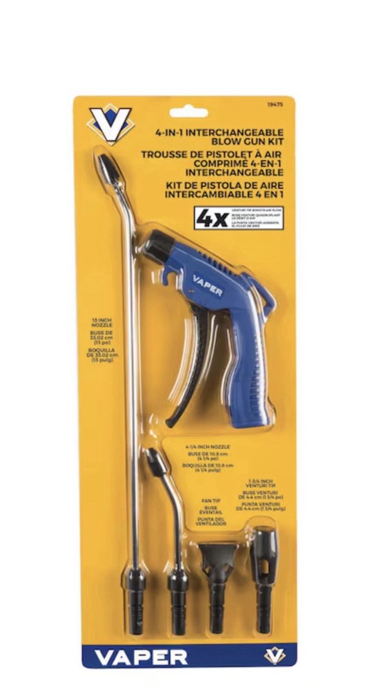 4-in-1 Interchangeable Blow Gun Kit