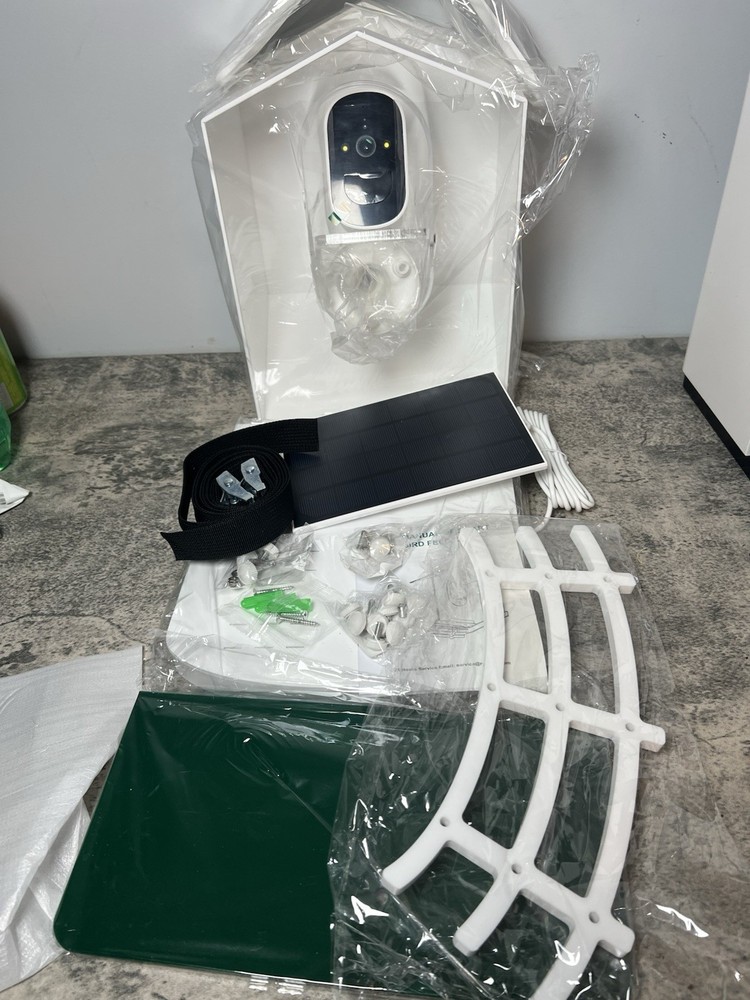Relassy smart bird feeder with camera solar powered
