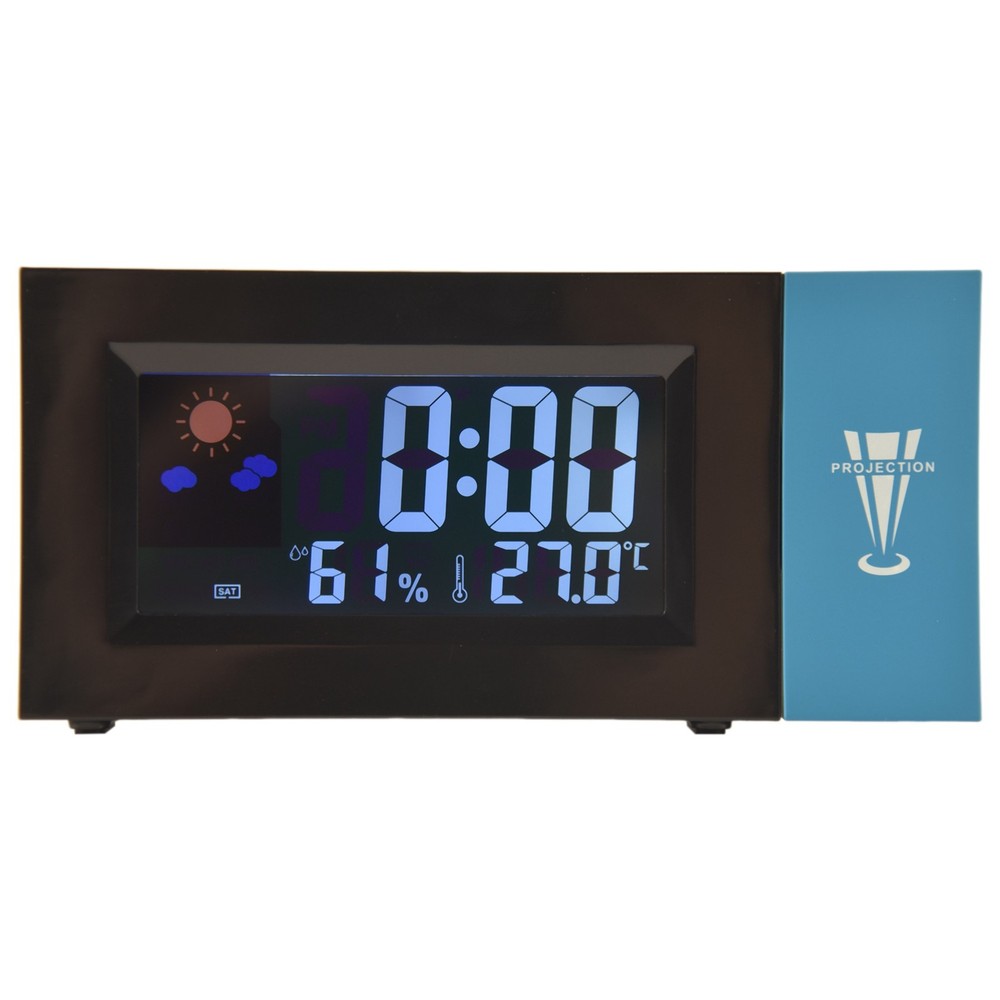 Projection Digital Alarm Clock Date Snooze Function Adjustable Angle5536