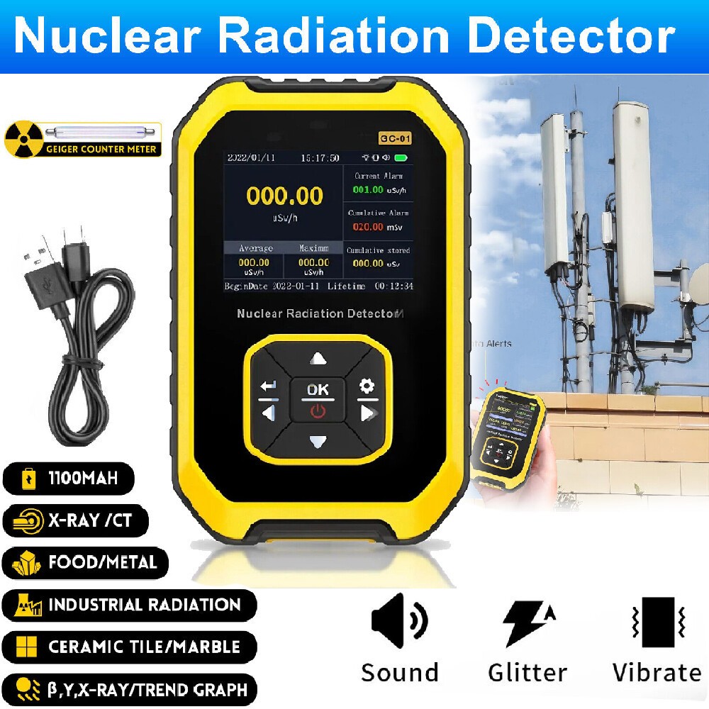 Portable Nuclear Radiation Detector GM Geiger Counter Tube β γ X-Ray Dosimeter