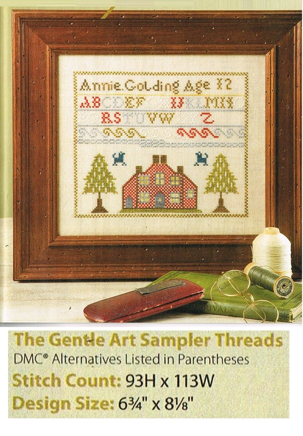 ANNIE GOLDEN SAMPLER  CROSS STITCH PATTERN ONLY - YD  SEA