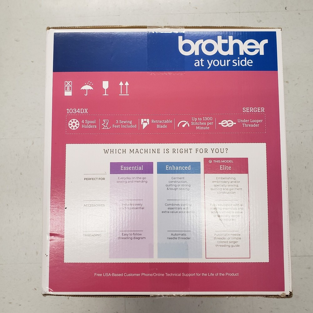 Brother 1034DX 3/4 Thread Serger Machine - NEW IN BOX