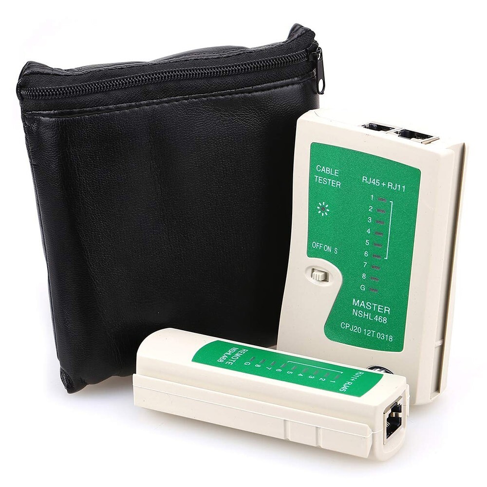 Network Cable Tester - RJ45 Ethernet and RJ11 Telephone Cable Testing Tool