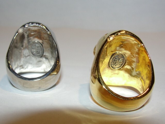 Sterling Silver Plated Brass Skull Ring