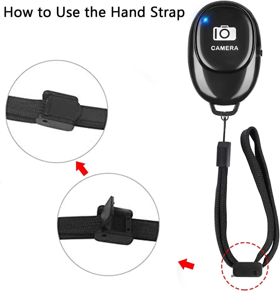 Ergonomic Bluetooth Remote Shutter Clicker – Perfect for Hands-Free Photos