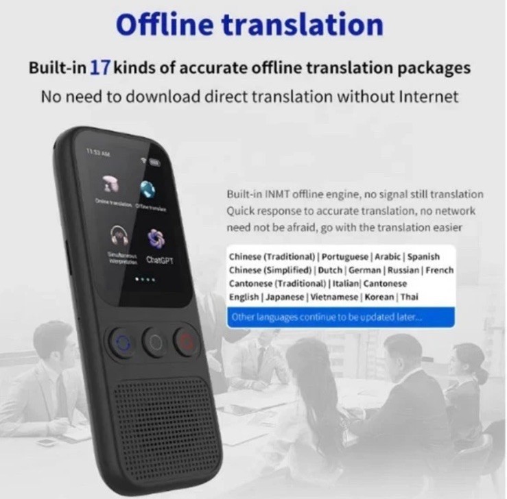 Language Translator Device, 138 Languages Supported, Instant Offline Language Tr