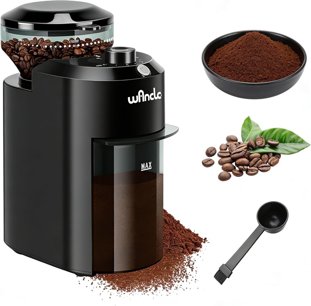 Electric Burr Coffee Grinder - Adjustable Precise Grind Settings