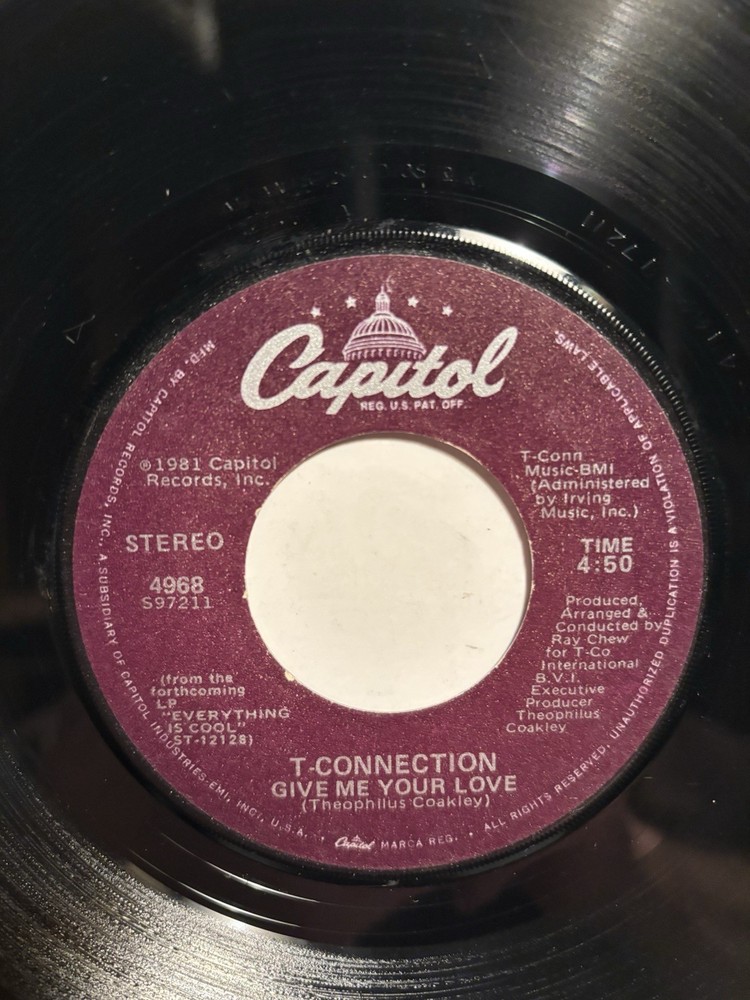 T-Connection “Everything Is Cool” Capitol 7” 45 VG++