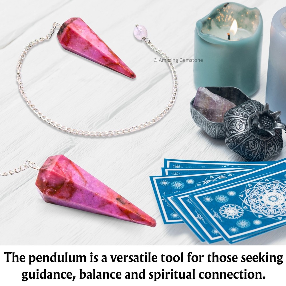 Cobalt Calcite Dowsing Crystal Pendulum
