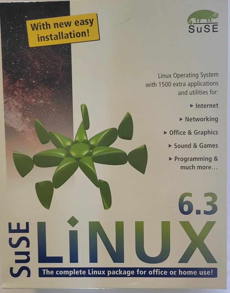 SuSE Linux 6.3 Operating System - Released in November 1999