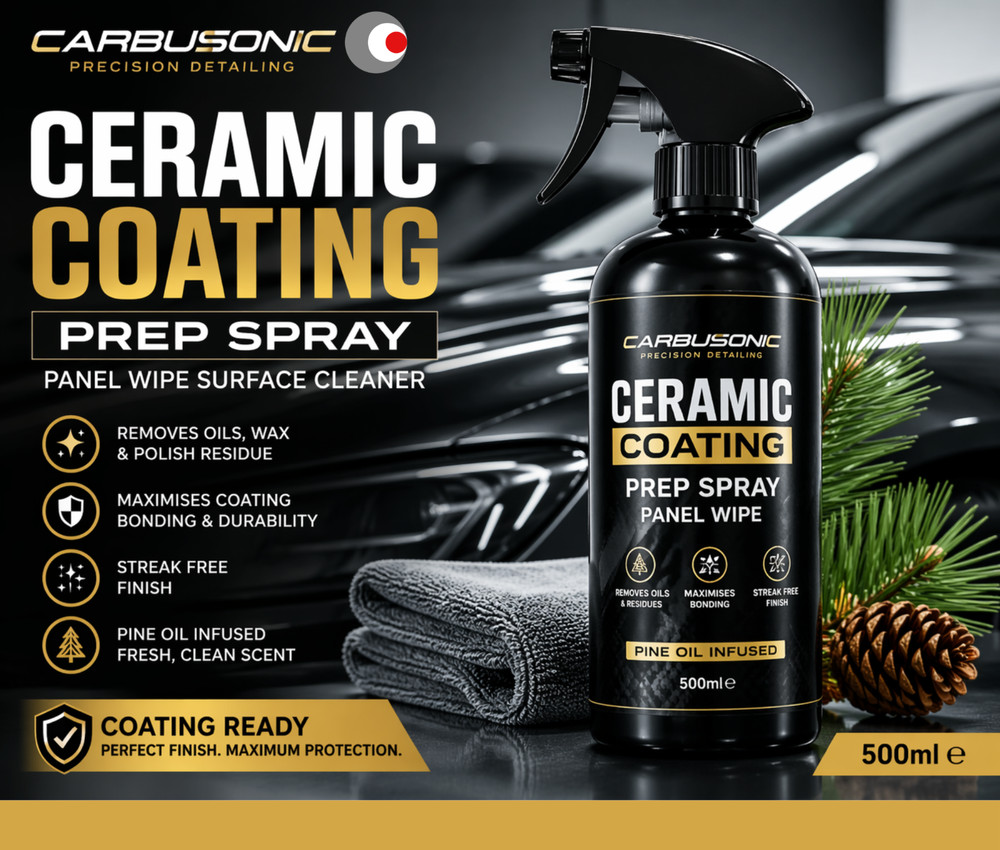 Carbusonic Ceramic Coating Prep Spray Panel Wipe Surface Cleaner Wax Remover