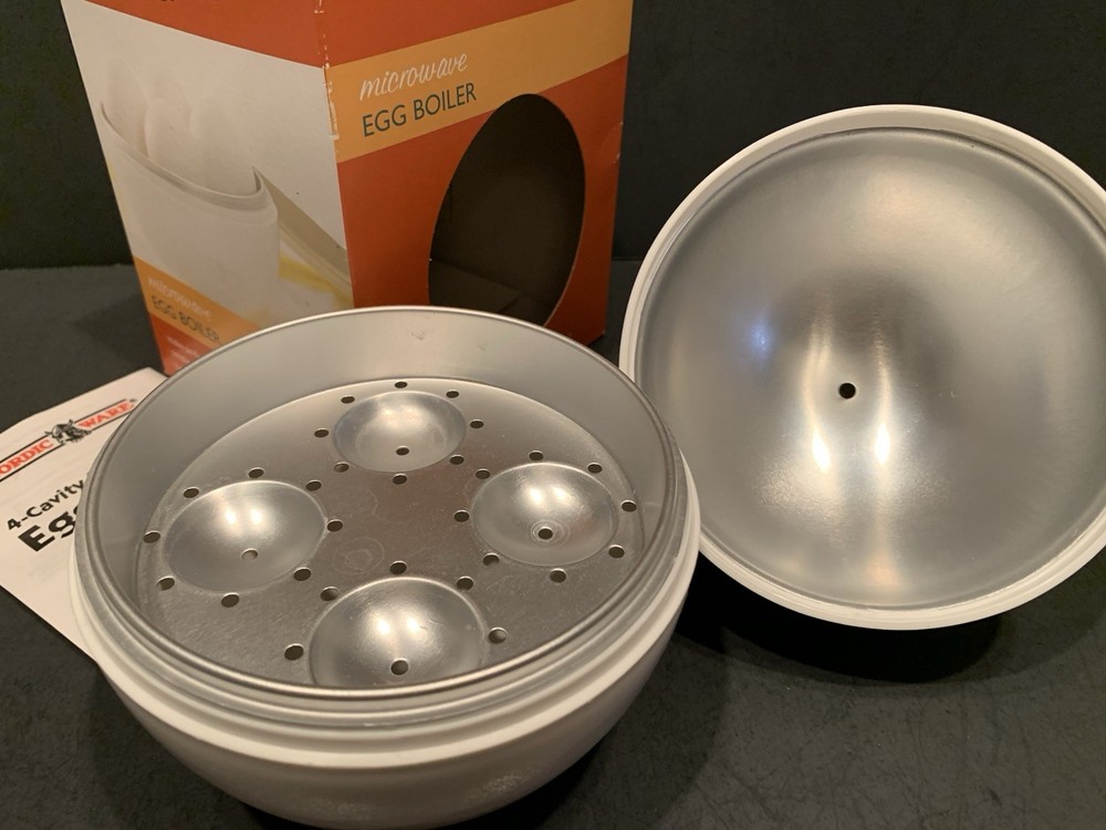 NORDIC WARE Microwave Egg Boiler Makes 4 Perfect Eggs