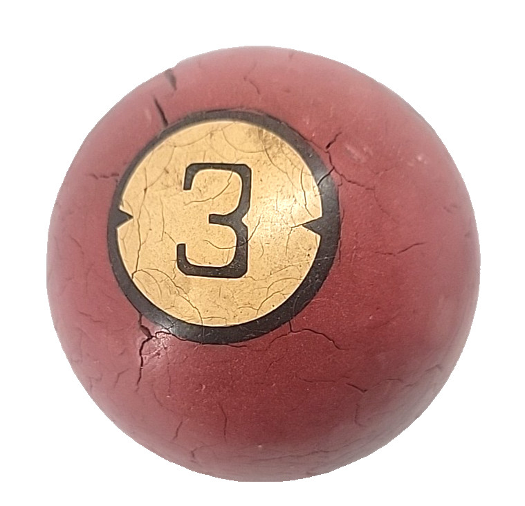 Vintage Clay Billiard Ball #3